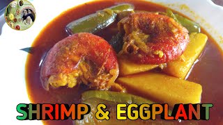 Shrimp is delicious isnt it Lets make Shrimp and eggplant curry [upl. by Innavoig]