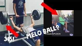 Lamelo Ball Vs Liangelo Ball Benchpress [upl. by Sina]