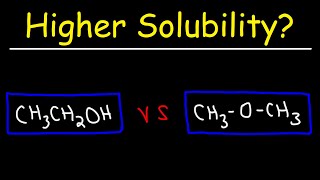 Solubility of Organic Compounds [upl. by Llehcsreh]