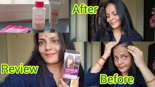 Loreal Paris Casting Cream Gloss Hair Colour l Dark Brown Shade No400 l Review [upl. by Eberto]