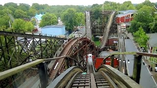 Rutschebanen front seat onride HD POV Bakken [upl. by Ahsuas235]