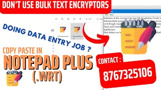 Data Entry in Notepad Plus wrt made easy  Use trick  Autotyper for Notepad Plus  Notepad RT [upl. by Laurel772]