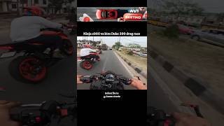 Kawasaki ninja z900 vs ktm Duke 390 drag race shorts rider viral [upl. by Ylirama]