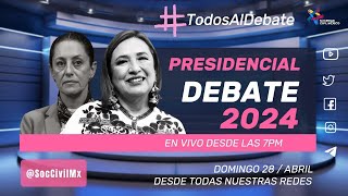 2° Debate Presidencial 2024  con Xóchitl Gálvez [upl. by Eldnek]