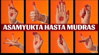 Asamyukta Hasta Mudras Single Hand Gestures with Shloka  Classical Dance lessons part 1 [upl. by Myrtice739]