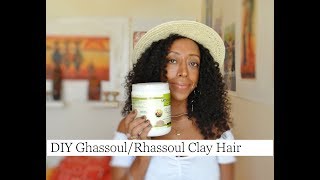 DIY GhassoulRhassoul Clay Hair Mask [upl. by Mokas]