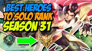 BEST HEROES IN MOBILE LEGENDS SEASON 31  META HEROES FOR RANKING UP [upl. by Aitnahs]