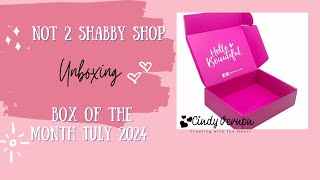 Not 2 Shabby Shop Unboxing subscription box for July 2024 [upl. by Nolak613]