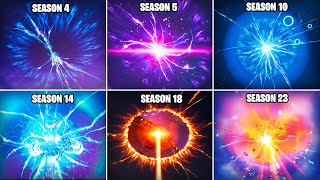 Evolution of Sideways Rift in Fortnite Chapter 1 Season 4  Chapter 4 Season 2 [upl. by Olaznog]