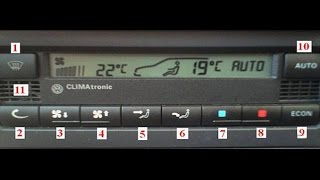 VW Climatronic system  how to diagnose a problem with climatronic [upl. by Tnomed]