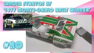 【車のプラモデル】ハセガワ 124 ランチア ストラトス HF HASEGAWA 124 LANCIA STRATOS HF 1977 MONTECARLO RALLY WINNER 20 [upl. by Dronel182]