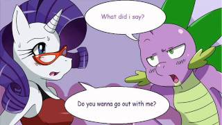 MLP comic Fluttershy amp spike x Rarity [upl. by Lehacim]