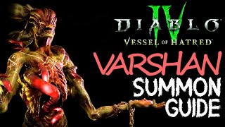 How to Summon Tormented Varshan in Vessel of Hatred  Diablo 4 Season 6 [upl. by Carolina]