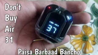 Airbuds Air31 Full Honestly Review amp Unboxing  View Before Buying  Paisa Wasool Ya Fazool [upl. by Keil]