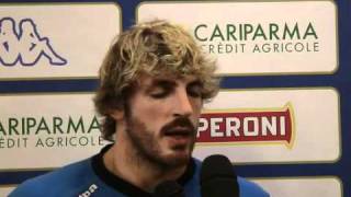 Cariparma test match 2010 ITAvARG Intervista di avvicinamento alla partita a Mirco Bergamasco [upl. by Aimekahs]