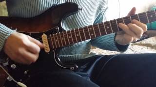 Warmoth neck strat and Zexcoil hum cancelling pickups series mode sound demo [upl. by Attennaj]