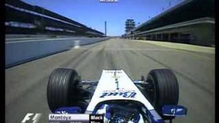 Montoya got black flagged on USA GP 2004 [upl. by Grory]