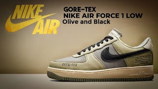 Nike Air Force 1 Low GORETEX Olive amp Black [upl. by Therron]