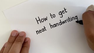 How to get NEAT Handwriting  Straight Lines in MINUTES [upl. by Midian]