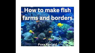 Tutorial on how to make fish borders and fish farms on Farmtown [upl. by Ahsihat]