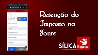 Como fazer retenção na fonte na factura  Sílica Express [upl. by Willow]