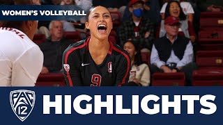 USC vs No 3 Stanford Womens Volleyball Highlights  2023 Season [upl. by Ginnie]