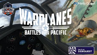 Warplanes  Battles Over Pacific VR  SideQuestAppLabs  Gameplay  Meta Quest 2 [upl. by Gentry]