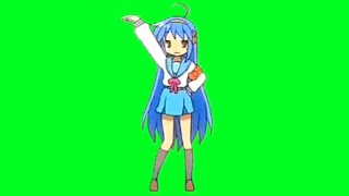 Anime Green Screen Konata Izumi [upl. by Arammahs]