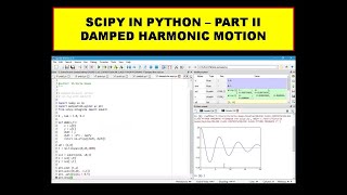 SCIPY in Python Part  2Solution of Second order ODE  Damped Harmonic Motion [upl. by Anitsyrhc458]