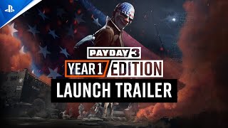 Payday 3  Year 1 Edition Launch Trailer  PS5 Games [upl. by Neom]