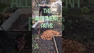 Gardening Moments  RECHIPPING THE PATHS  Allotment Garden  short [upl. by Russian]