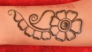 easy mehndi designs back side  mehandi ka design  mehndi design simple  Mehndi ki design  mehndi [upl. by Japha]