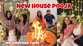 New House pooja  Surprising Maa😱 [upl. by Oibaf]