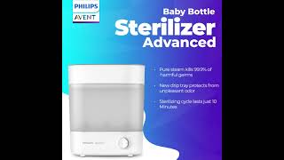 Baby Bottle Sterilizer Advanced SCF29100 [upl. by Ayotna]