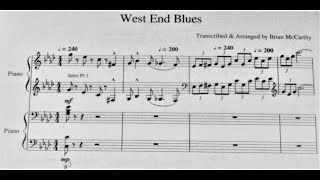 quotWEST END BLUESquot 2 piano arrangement by Brian McCarthy [upl. by Eloken942]