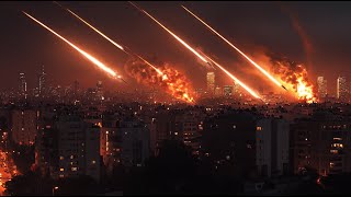 5 minutes ago 500 Iranian Hypersonic Missiles fired at downtown Tel Aviv Israel [upl. by Annoid]