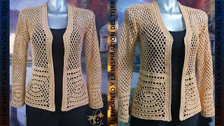 ELEGANTE Y LIGERO SACOCARDIGAN A CROCHET quotREVERIEquot [upl. by Middlesworth786]