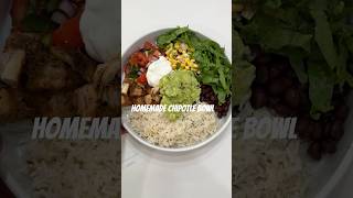 Homemade Chipotle Bowl chipotle chipotlebowl dinnerideas asmrsounds asmrfood cookwithme [upl. by Zabrine]