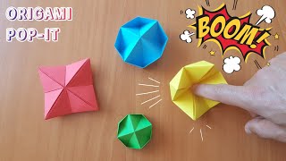 KAĞITTAN NELER YAPILIR  PATLAYAN KAĞITLAR Origami Pop it [upl. by Konstance]