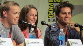 Dylan OBrien The Maze Runner Most Difficult Scene at ComicCon 2014 [upl. by Minoru]