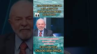 Lula tentou criticar o Lava Jato mas resporter desmente ao vivo shorts [upl. by Maro]