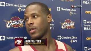 Dion Waiters Interview after Practice  Cleveland Cavaliers [upl. by Zildjian901]