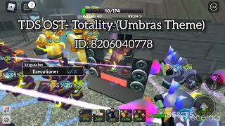 Roblox Music ID TDS OST  Totality Umbra Theme [upl. by Lednahc]