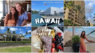 hawaii travel vlog I waikiki beach pearl harbor university of hawaii amp more [upl. by Aviv]