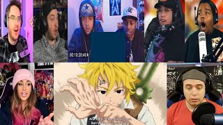 SEVEN DEADLY SINS EPISODE 11 REACTION MASHUP  REUPLOAD [upl. by Oren]