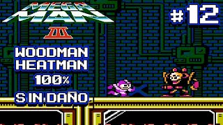 Megaman 3 NES  Parte 12 de 16 Woodman y Heatman Sin Daño RehicolReplay [upl. by Zerline]