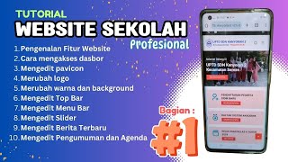 Tutorial Website Sekolah Profesional Bagian 1 [upl. by Nhguavoj]