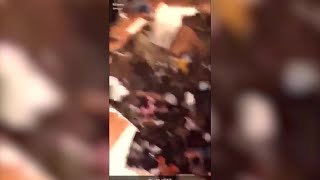 CNN  Clemson Floor Collapse Cell Phone Video [upl. by Rai]