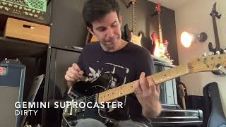 Gemini Suprocaster vs Alnico 5 bridge [upl. by Johna]