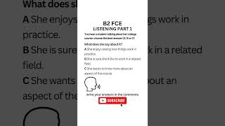 B2 First FCE Listening Practice Test 2024  Part 1 b2firstlisteningtests learningenglish fce [upl. by Liddy890]